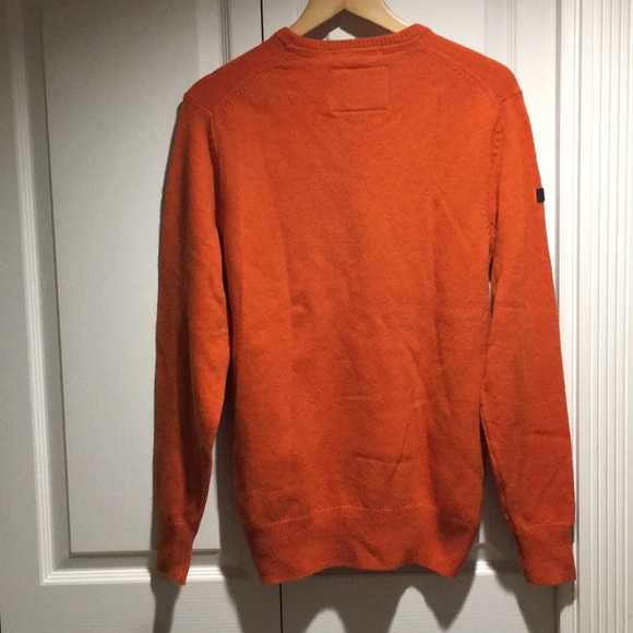 NWT Superdry men's Harrow Crew orange jumper L - Picture 4 of 11